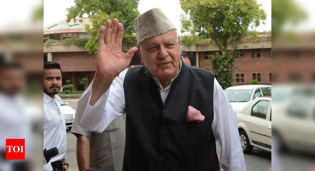 Dialogue Only Way Forward For Peace In Jandk Farooq Abdullah India News Times Of India