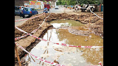 Water pipeline develops leak for second time in one month