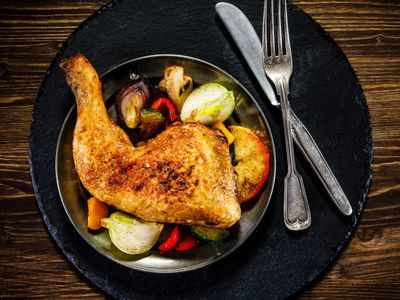 What's the safest internal temperature for cooked chicken