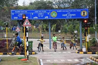 Kolhapur welcomes a new traffic park at DSP Chowk
