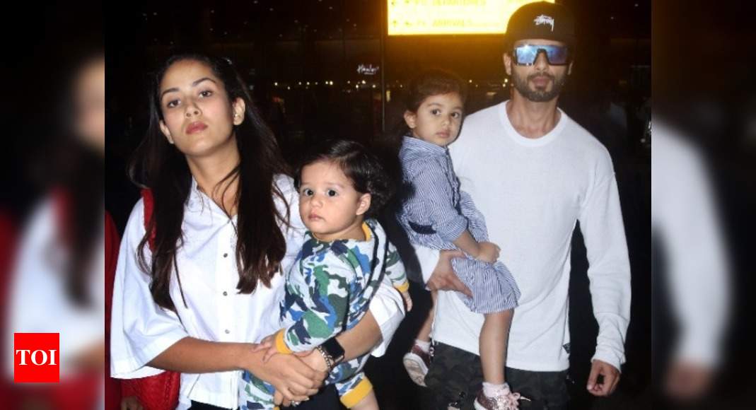 Spotted: Shahid Kapoor and Mira Rajput Kapoor with their adorable kids ...