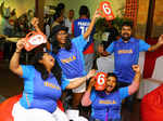 Sandalwood celebrities get together to watch the India-England match