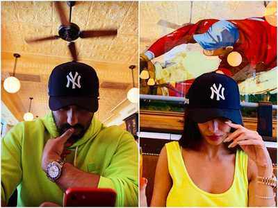 Arjun Kapoor and Malaika Arora on a face off on who wore the neon better in New York