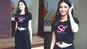 Ananya Panday poses for shutterbugs in all-black outfit