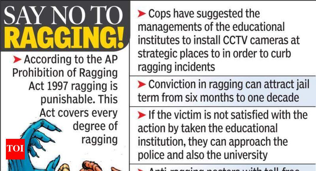 Police launch anti-ragging awareness drive in colleges | Visakhapatnam ...