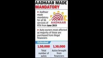 RTA’s Aadhaar clause leaves auto drivers in a tizzy