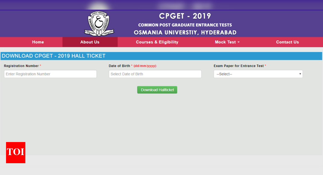 msc entrance exam 2019