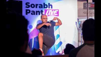 Comedian Sorabh Pant performed in the city recently