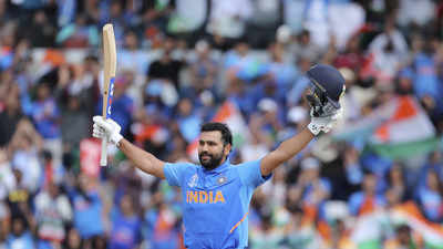Rohit Sharma first to hit five centuries in a World Cup