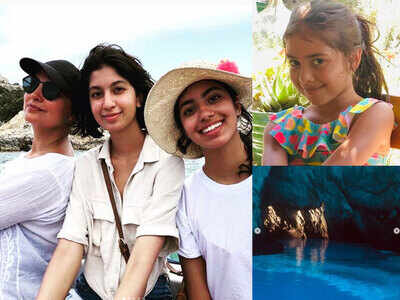 Photos: Lara Dutta goes diving in the deep with her girls on their holiday in Hvar