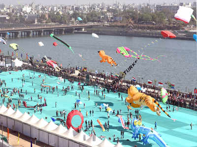 Gujarat government spent Rs  crore for kite festival in two years |  Ahmedabad News - Times of India