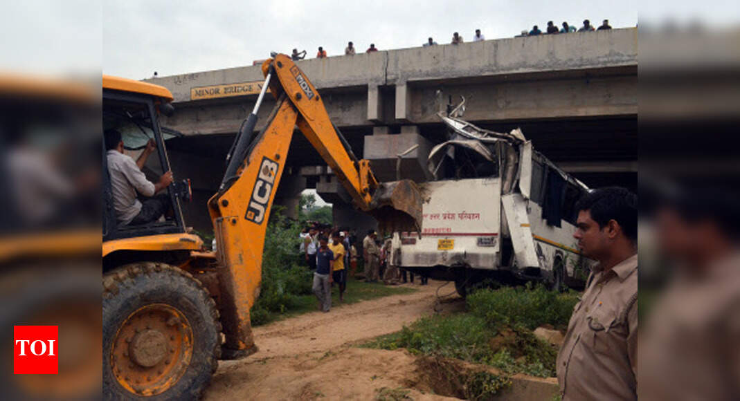 Yamuna Expressway accident Driver dozed off and lost control over bus