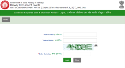 RRB JE Answer Key 2019, question paper, response sheet released; check direct link here