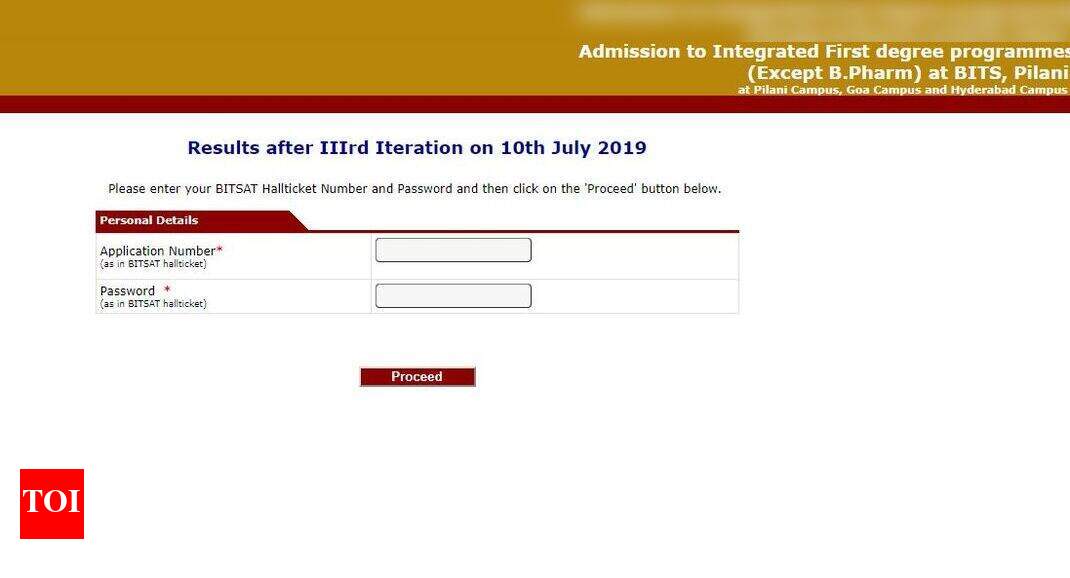 BITSAT result 2019 declared for 3rd iteration at bitsadmission.com ...