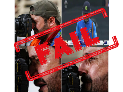 FACT CHECK: Images of crying photographer have nothing to do with MS Dhoni