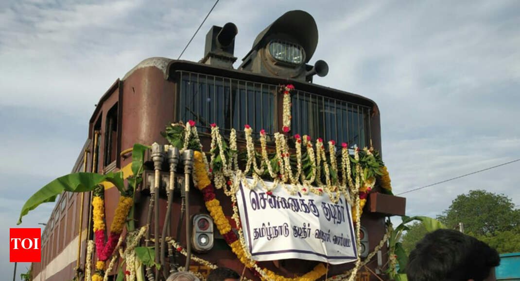 Special water train reaches Chennai