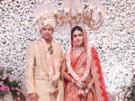 Hyderabadi cricketer Himalay Agarwal and Juhi’s royal wedding reception