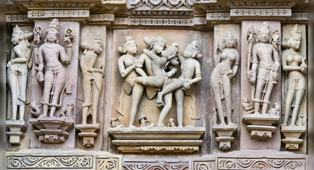 indian carvings Erotic temple