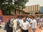 Pictures of Swachhta Abhiyan at the Parliament organised by the Lok Sabha speaker, Om Birla...