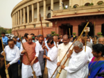 Pictures of Swachhta Abhiyan at the Parliament organised by the Lok Sabha speaker, Om Birla...