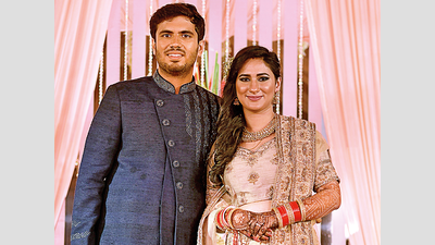 Vaibhav and Aditi’s reception was a total Punjabi affair