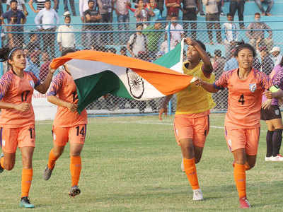 Indian women's football team jumps 6 places to 57 in FIFA rankings ...