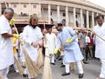 Pictures of Swachhta Abhiyan at the Parliament organised by the Lok Sabha speaker, Om Birla...