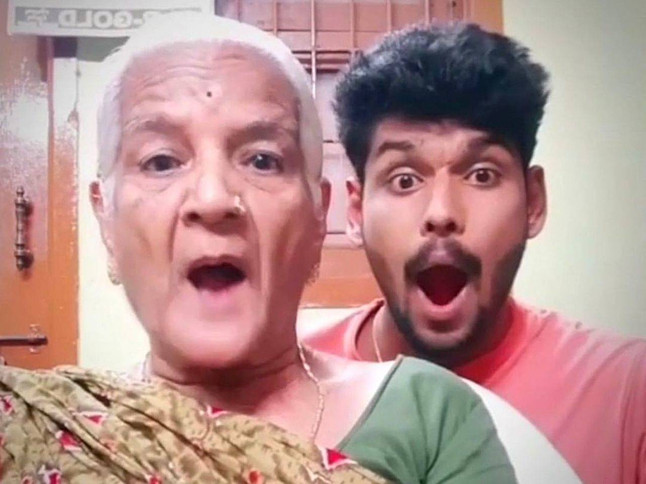 Hd Bengali Sex Granny Romantic Videos - This grandma-grandson duo lip-sync videos will make your Sunday happy! -  Times of India