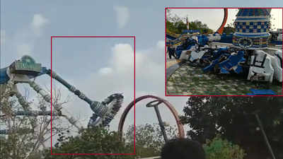 Ahmedabad Two dead over 15 injured after pendulum ride broke down