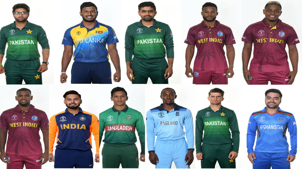 ICC World Cup 2023: Jerseys Of All Teams