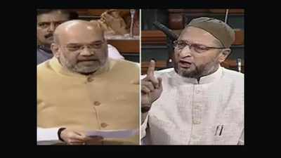 NIA amendment bill: Spat between Amit Shah and Asaduddin Owaisi