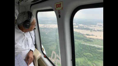 Nitish Kumar undertakes aerial survey of Purnia division to assess flood situation
