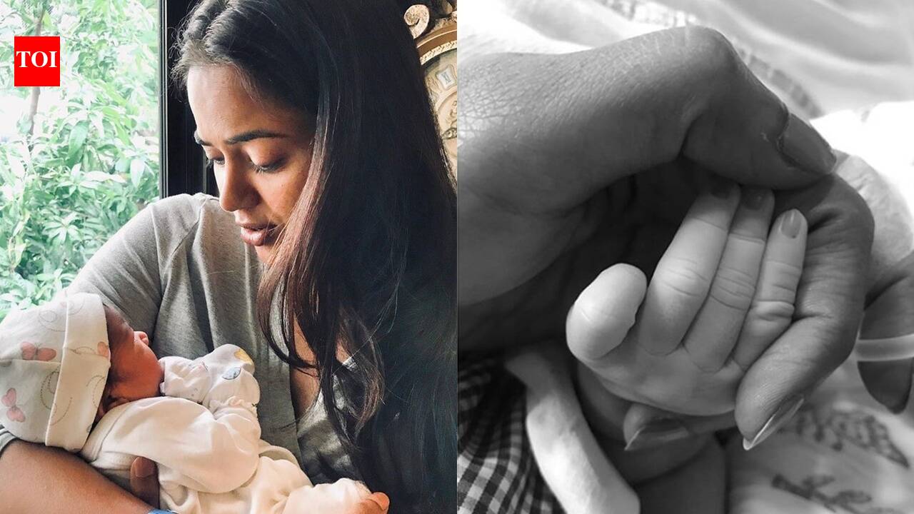 Sameera Reddy shares first picture of her baby girl, pens emotional ...