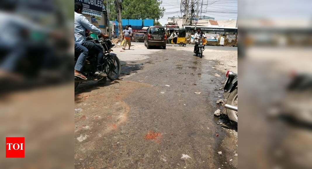 Wastage of Drinking water at Nizampet Road Times of India