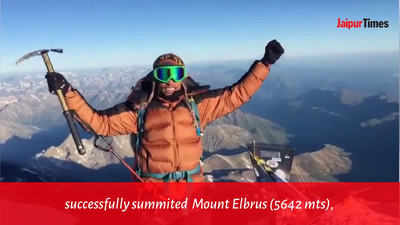 Jaipur engineer-turned-tour guide Rahul Bairwa scales Europe’s highest mountain