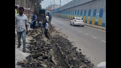 Bescom gets Rs 25 lakh shock for ruining new road
