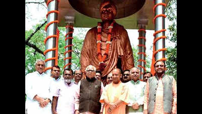 Vivekananda a global monk, statue at Raj Bhawan a tribute to him: Yogi Adityanath