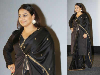 Vidya Balan just showed us how to wear a jacket with sari!