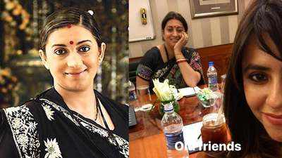 #FaceAppChallenge: Smriti Irani takes a fun jibe at bestie and 'Kyunki' producer Ekta Kapoor
