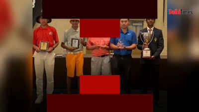 Noida's Arjun Bhati wins third junior golf world title