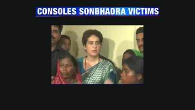 UP killings: Priyanka Gandhi meets family members of victims
