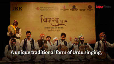 Artists perform endangered musical genre, chahar-bait, in Jaipur