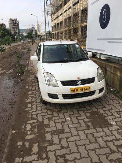 Blatant use of footpath for parking