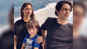Shah Rukh Khan and Gauri Khan's darling children Aryan Khan, Suhana Khan and AbRam Khan clicked in one frame