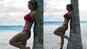 Mandira Bedi flaunts her washboard abs in red bikini!