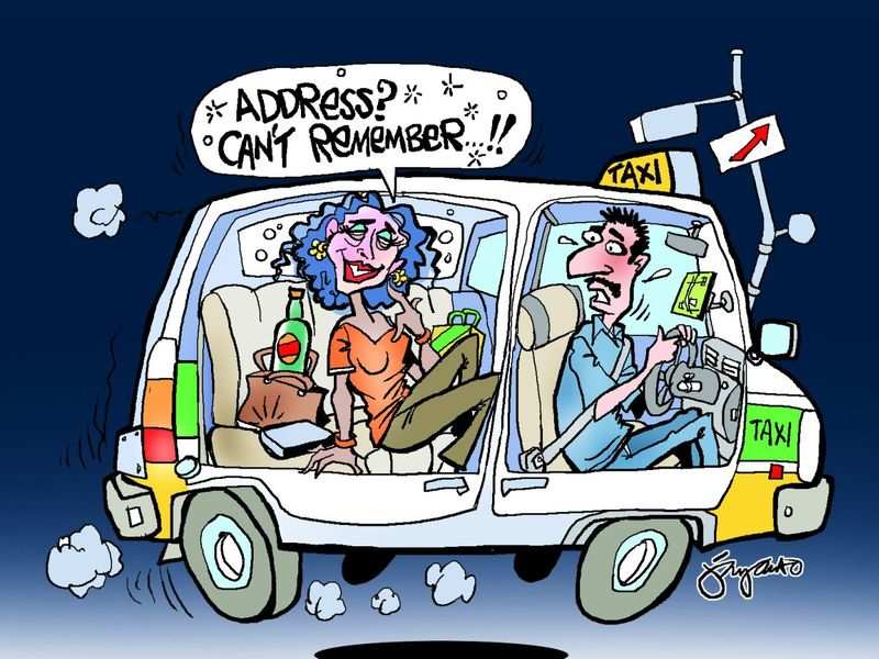 Ferrying drunk passengers is not a party for city cab drivers - Times ...