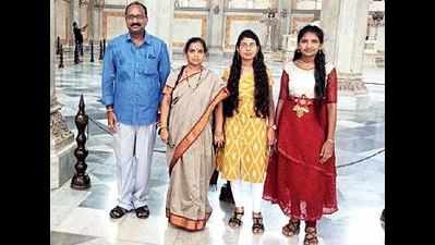 Govt school teacher takes 2 students on air trip for passing class X with flying colours