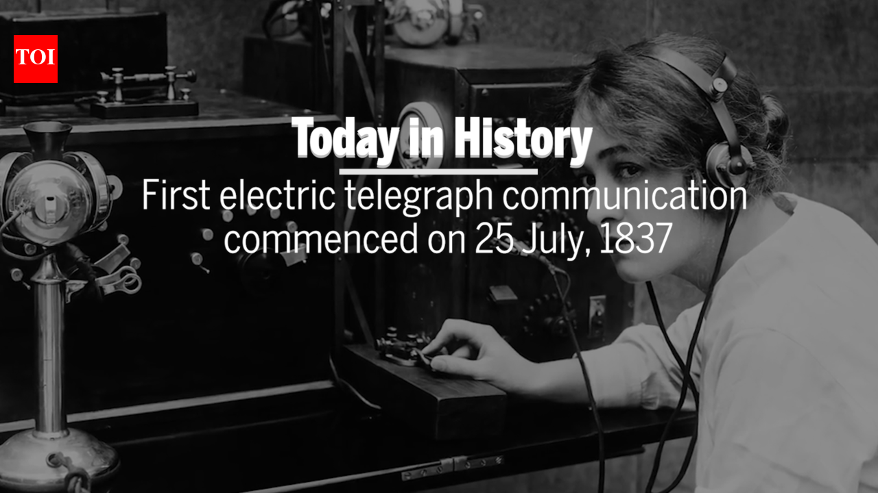 Today in history: First electric telegraph communication commenced on ...