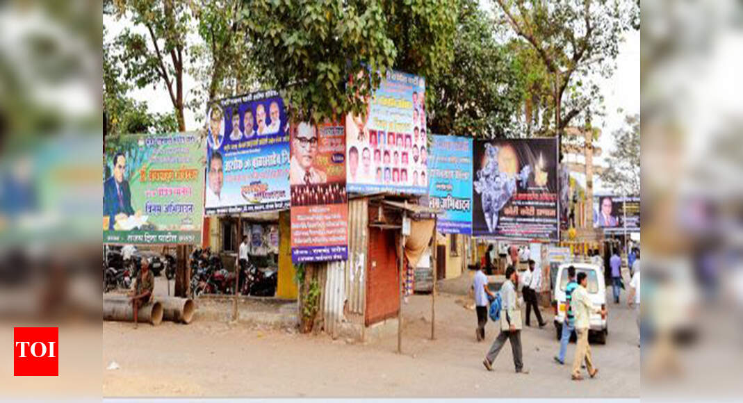 New flex banners surface across Hyderabad Hyderabad News Times of India