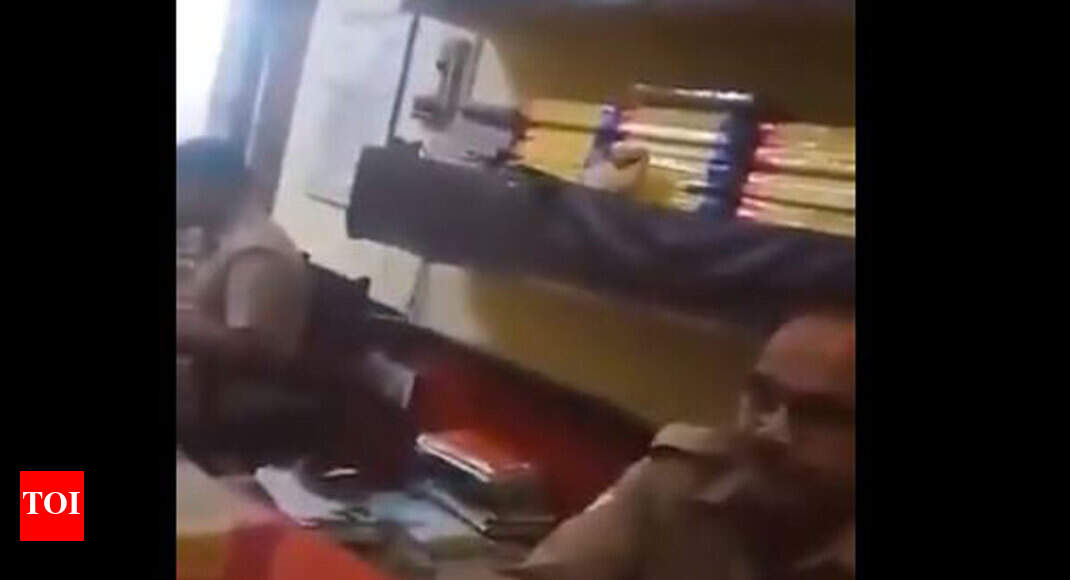 UP cop harasses woman; Priyanka shares video